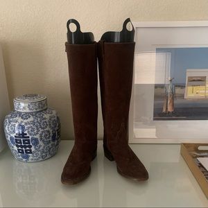 Brown Suede Lucchese Boots